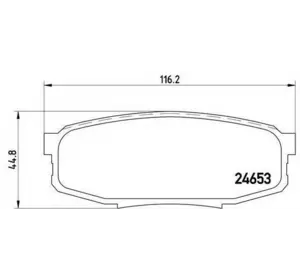 Колодки дискового тормоза BREMBO P83098 на LEXUS LX (URJ201) Колодки дискового тормоза BREMBO P83098 на LEXUS LX (URJ201)