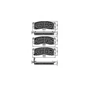 Колодки дискового тормоза WOKING 299321 на MAZDA MPV I (LV) Колодки дискового тормоза WOKING 299321 на MAZDA MPV I (LV)