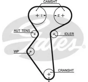 Ремень грм GATES 5419XS на DAEWOO ESPERO седан (KLEJ) Ремень грм GATES 5419XS на DAEWOO ESPERO седан (KLEJ)
