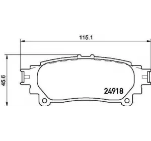 Колодки дискового тормоза BREMBO P83152 на LEXUS RX (GYL1_, GGL15, AGL10) Колодки дискового тормоза BREMBO P83152 на LEXUS RX (GYL1_, GGL15, AGL10)