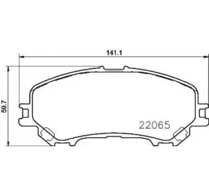 Колодки дискового тормоза BREMBO P56100 на NISSAN QASHQAI (J11, J11_) Колодки дискового тормоза BREMBO P56100 на NISSAN QASHQAI (J11, J11_)