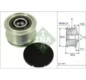 Шкив генератора INA 535001210 на VW PASSAT (362) Шкив генератора INA 535001210 на VW PASSAT (362)