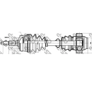 Полуось переднего моста GSP 235003 на MERCEDES-BENZ V-CLASS (638/2) Полуось переднего моста GSP 235003 на MERCEDES-BENZ V-CLASS (638/2)