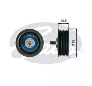 Ролик ремня навесного оборудования GATES T38099 на AUDI A7 Sportback (4GA, 4GF) Ролик ремня навесного оборудования GATES T38099 на AUDI A7 Sportback (4GA, 4GF)