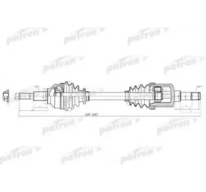 Полуось GSP 208117 Полуось GSP 208117
