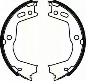 Колодки барабанного тормоза HYUNDAI 583052WA00 на HYUNDAI MAXCRUZ Колодки барабанного тормоза HYUNDAI 583052WA00 на HYUNDAI MAXCRUZ