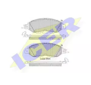 Колодки дискового тормоза NISSAN D10603JA0B на NISSAN MURANO (Z51) Колодки дискового тормоза NISSAN D10603JA0B на NISSAN MURANO (Z51)