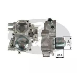 Насос водяной двигателя SUBARU 21111AA450 Насос водяной двигателя SUBARU 21111AA450