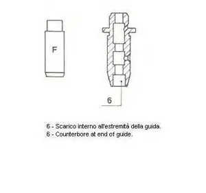 V2НАПРАВЛЯЮЩАЯ КЛАПАНА FRECCIA 3584 на MITSUBISHI COLT   (A15_A) V2НАПРАВЛЯЮЩАЯ КЛАПАНА FRECCIA 3584 на MITSUBISHI COLT   (A15_A)