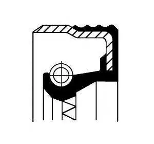 Сальник редуктора CORTECO 12017376B на OPEL CORSA D Сальник редуктора CORTECO 12017376B на OPEL CORSA D