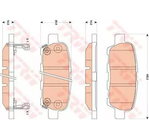 Колодки дискового тормоза TRW GDB3507 на NISSAN X-TRAIL (T31) Колодки дискового тормоза TRW GDB3507 на NISSAN X-TRAIL (T31)