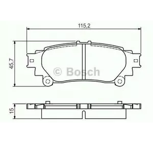Колодки дискового тормоза BOSCH 0986495174 на LEXUS RX (GYL1_, GGL15, AGL10) Колодки дискового тормоза BOSCH 0986495174 на LEXUS RX (GYL1_, GGL15, AGL10)