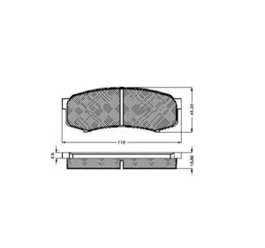Колодки дискового тормоза TOYOTA 0446660140 на TOYOTA LAND CRUISER (_J8_) Колодки дискового тормоза TOYOTA 0446660140 на TOYOTA LAND CRUISER (_J8_)
