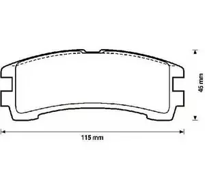 Колодки дискового тормоза LUCAS GDB1018 Колодки дискового тормоза LUCAS GDB1018