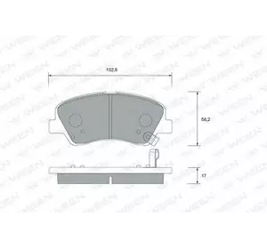 Колодки дискового тормоза = sangsin sp1399 MANDO MPH46 на HYUNDAI SOLARIS IV (RB) Колодки дискового тормоза = sangsin sp1399 MANDO MPH46 на HYUNDAI SOLARIS IV (RB)