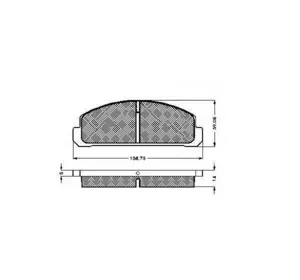 Колодки дискового тормоза WOKING 199320 на MAZDA FAMILIA I (FA) Колодки дискового тормоза WOKING 199320 на MAZDA FAMILIA I (FA)