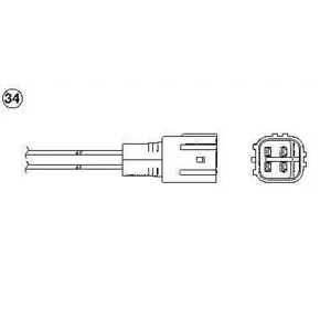Датчик кислорода (лямбда зонд) TOYOTA 8946533360 на LEXUS ES (GSV4_, ACV4_) Датчик кислорода (лямбда зонд) TOYOTA 8946533360 на LEXUS ES (GSV4_, ACV4_)