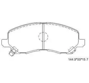 Колодки дискового тормоза MITSUBISHI MZ690568 на MITSUBISHI LANCER EX седан (CY/Z_A) Колодки дискового тормоза MITSUBISHI MZ690568 на MITSUBISHI LANCER EX седан (CY/Z_A)