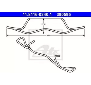 Ремкомплект суппорта тормозного ATE 11811603401 на CITROËN C5 III седан (RD_) Ремкомплект суппорта тормозного ATE 11811603401 на CITROËN C5 III седан (RD_)