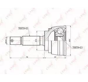 Шрус полуоси H.D.K. MI010 на MITSUBISHI GALANT Mk IV седан (E3_A) Шрус полуоси H.D.K. MI010 на MITSUBISHI GALANT Mk IV седан (E3_A)