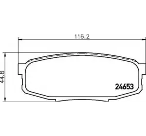 Колодки дискового тормоза TOYOTA 0446660160 на LEXUS LX (URJ201) Колодки дискового тормоза TOYOTA 0446660160 на LEXUS LX (URJ201)