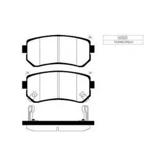 Колодки дискового тормоза = sangsin sp1187 MANDO MPH35 на HYUNDAI ix20 (JC) Колодки дискового тормоза = sangsin sp1187 MANDO MPH35 на HYUNDAI ix20 (JC)
