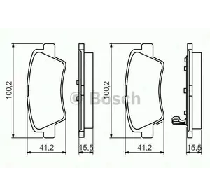 Колодки дискового тормоза BOSCH 0986494557 на HYUNDAI i40 CW (VF) Колодки дискового тормоза BOSCH 0986494557 на HYUNDAI i40 CW (VF)