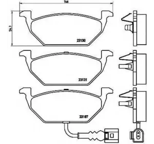 Колодки дискового тормоза BREMBO P85072 на SEAT IBIZA V (6J5, 6P5) Колодки дискового тормоза BREMBO P85072 на SEAT IBIZA V (6J5, 6P5)
