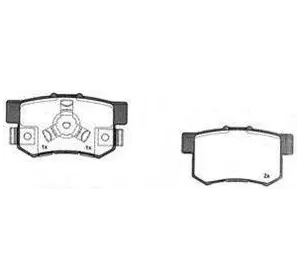 Колодки дискового тормоза HONDA 43022T0GA01 на HONDA CR-V Mk III (RE) Колодки дискового тормоза HONDA 43022T0GA01 на HONDA CR-V Mk III (RE)