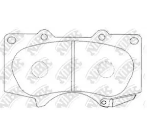 Колодки дискового тормоза NIBK PN1482 на TOYOTA LAND CRUISER PRADO (KDJ15_, GRJ15_) Колодки дискового тормоза NIBK PN1482 на TOYOTA LAND CRUISER PRADO (KDJ15_, GRJ15_)