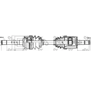 Полуось переднего моста GSP 239007 на MITSUBISHI SHOGUN II Вездеход открытый (V2_W, V4_W) Полуось переднего моста GSP 239007 на MITSUBISHI SHOGUN II Вездеход открытый (V2_W, V4_W)