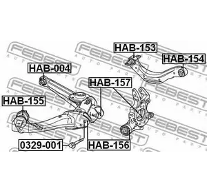 Болт подвески HONDA 52387SNAA00 Болт подвески HONDA 52387SNAA00