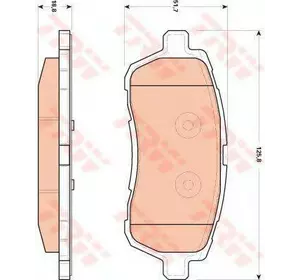 Колодки дискового тормоза TRW GDB1893 на FORD FIESTA VI Колодки дискового тормоза TRW GDB1893 на FORD FIESTA VI