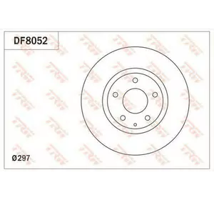 Диск тормозной TRW DF8052 на MAZDA CX-5 (KE, GH) Диск тормозной TRW DF8052 на MAZDA CX-5 (KE, GH)
