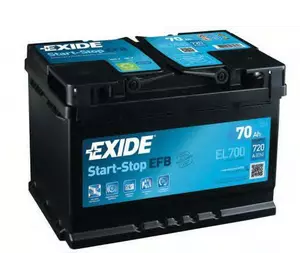 Аккумулятор exide start-stop efb 12v 70ah 760a EXIDE EL700 на OPEL ASTRA J Sports Tourer Аккумулятор exide start-stop efb 12v 70ah 760a EXIDE EL700 на OPEL ASTRA J Sports Tourer