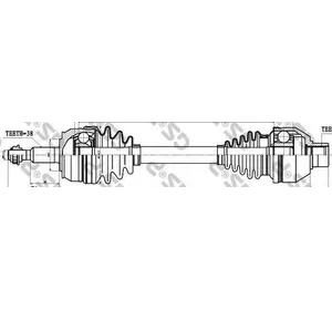 Вал приводной GSP 261084 на VW MULTIVAN Mk V (7HM, 7HN, 7HF, 7EF, 7EM, 7EN) Вал приводной GSP 261084 на VW MULTIVAN Mk V (7HM, 7HN, 7HF, 7EF, 7EM, 7EN)