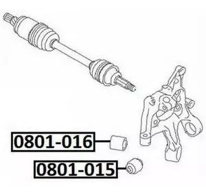 Сайлентблок рычага SUBARU 20254XA00A Сайлентблок рычага SUBARU 20254XA00A