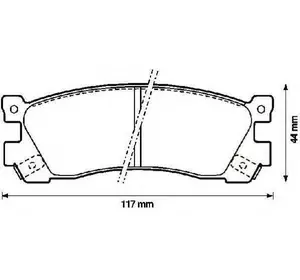 Колодки дискового тормоза LUCAS GDB746 Колодки дискового тормоза LUCAS GDB746