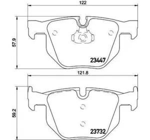Колодки дискового тормоза TEXTAR 2344704 на BMW X5 (E70) Колодки дискового тормоза TEXTAR 2344704 на BMW X5 (E70)
