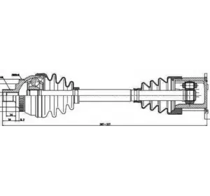Полуось переднего моста GSP 203023 на VW SHARAN (7M8, 7M9, 7M6) Полуось переднего моста GSP 203023 на VW SHARAN (7M8, 7M9, 7M6)