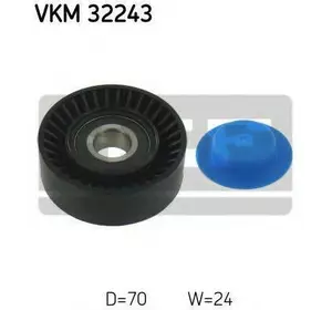 Ролик ремня навесного оборудования SKF VKM32243 на FIAT BRAVA (182) Ролик ремня навесного оборудования SKF VKM32243 на FIAT BRAVA (182)