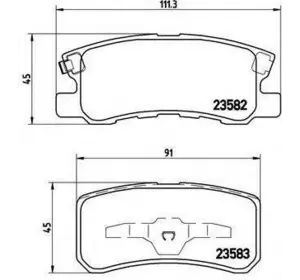 Колодки дискового тормоза BREMBO P54031 на MITSUBISHI OUTLANDER SPORT (GA_W_) Колодки дискового тормоза BREMBO P54031 на MITSUBISHI OUTLANDER SPORT (GA_W_)