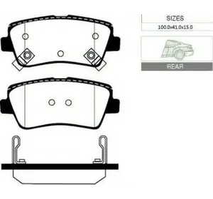 Колодки дискового тормоза = sangsin sp1117 MANDO MPH18 на HYUNDAI NF V (NF) Колодки дискового тормоза = sangsin sp1117 MANDO MPH18 на HYUNDAI NF V (NF)
