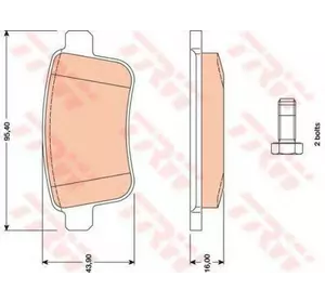 Колодки дискового тормоза TRW GDB1786 на RENAULT KANGOO Express (FW0/1_) Колодки дискового тормоза TRW GDB1786 на RENAULT KANGOO Express (FW0/1_)