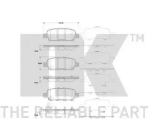 Колодки дискового тормоза NISSAN D40601MB0A на NISSAN DUALIS (J10, JJ10) Колодки дискового тормоза NISSAN D40601MB0A на NISSAN DUALIS (J10, JJ10)