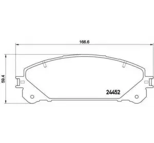 Колодки дискового тормоза BREMBO P83145 на LEXUS RX (GYL1_, GGL15, AGL10) Колодки дискового тормоза BREMBO P83145 на LEXUS RX (GYL1_, GGL15, AGL10)