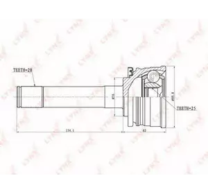Шрус полуоси H.D.K. MI013 на MITSUBISHI PAJERO/SHOGUN I Вездеход открытый (L04_G) Шрус полуоси H.D.K. MI013 на MITSUBISHI PAJERO/SHOGUN I Вездеход открытый (L04_G)