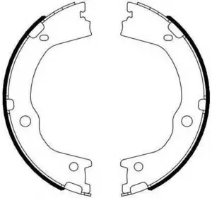Колодки барабанного тормоза HYUNDAI 583052PA10 на KIA SORENTO II (XM) Колодки барабанного тормоза HYUNDAI 583052PA10 на KIA SORENTO II (XM)