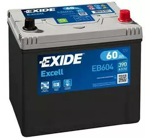 Аккумулятор exide excell 12v 60ah 480a EXIDE EB604 на OPEL MONTEREY A (UBS_) Аккумулятор exide excell 12v 60ah 480a EXIDE EB604 на OPEL MONTEREY A (UBS_)