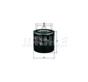 Фильтр масла KNECHT OC236 на NISSAN NP300 Фильтр масла KNECHT OC236 на NISSAN NP300